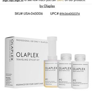 Olaplex 3 piece Traveling Stylist Kit New